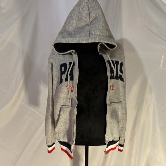 O'PAristyle Gray Women's Zip up Hoodie Size Small - Picture 7 of 12